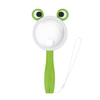 10X Kids Magnifying Glass Handheld Magnifier for Child (Frog Style 1pcs) | Frog shape magnifier student exploring nature, scientific experiment Observing insect animal plant leaves explore reading - color: Frog Style 1pcs