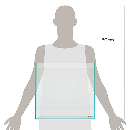 40C Rimless Low-Iron Cube Aquarium, 15.6 Gal, 15.7x15.7x15.7in | 40x40x40cm; aquascaping and fish; 6mm glass - size: 15.6Gal W15.7×D15.7×H15.7 in(40x40x40cm)