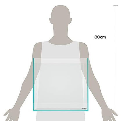 40C Rimless Low-Iron Cube Aquarium, 15.6 Gal, 15.7x15.7x15.7in | 40x40x40cm; aquascaping and fish; 6mm glass - size: 15.6Gal W15.7×D15.7×H15.7 in(40x40x40cm)