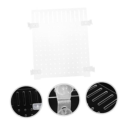 COLLBATH Acrylic Isolation Board for Aquarium Fish Tank Divider Transparent Acrylic Cups Easy to Install for Fish Separation and Filtering