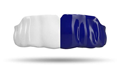 Impact Custom Professional MMA/Boxing/Muay Thai Mouthguard (White & Blue) - color: White and Blue