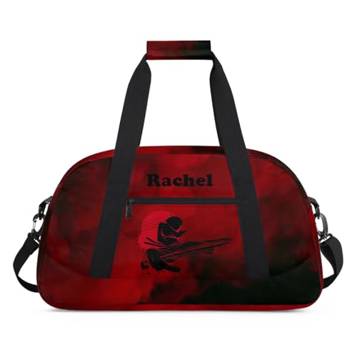 Personalized Martial Art Bag Duffel Bag for Girls, Custom Taekwondo Karate Bag Overnight Bags for Travel Weekender Practice Girl(1) - color: Option 7