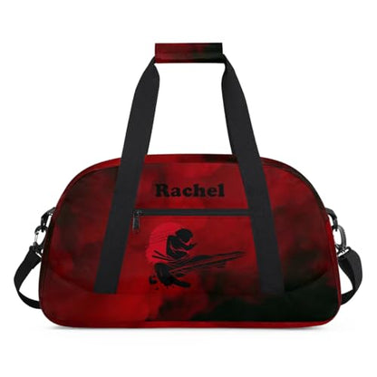 Personalized Martial Art Bag Duffel Bag for Girls, Custom Taekwondo Karate Bag Overnight Bags for Travel Weekender Practice Girl(1) - color: Option 7
