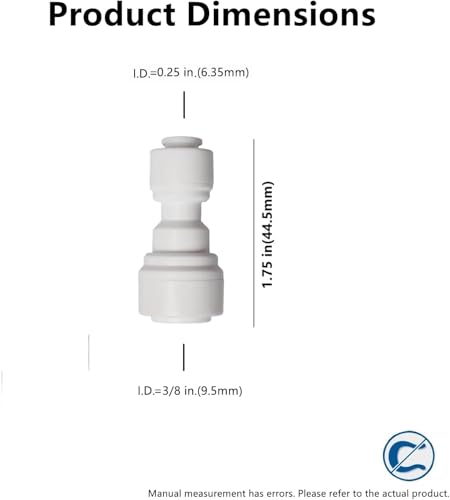 Quick Straight Connector 20PCS 1/4inch to 3/8inch OD Quick Connect Universal Drip Irrigation Tubing Coupling Valve, Connector Locking Fitting for Sprinkler or Drip Irrigation System Parts & Connectors - style: 1/4"-3/8" Straight Reducer(20)