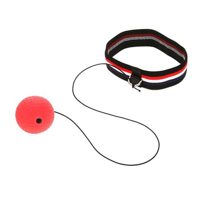 Boxing Equipment Ball Made of Quality Material with Stretchy Adjustable Headband, Easy to Use for Speed Improvement, Perfect for Room, Garden, or Park Training - size: E305-H04