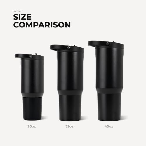 HydroJug Sport 32 oz Insulated Stainless Steel Water Bottle, Black - color: Black, size: 32 Ounces