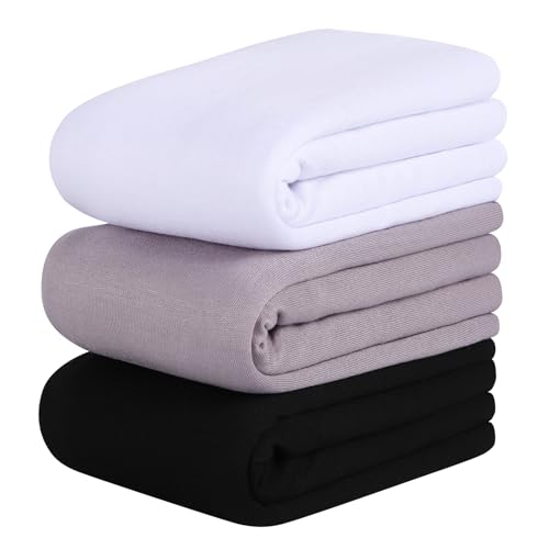 Febfim 3PCS Muslim Women Soft Modal Cotton Premium Jersey Hijab Scarf Wrap Turban - color: Color a