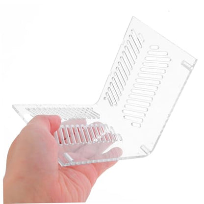 Aquarium Divider Acrylic Pump Isolation Plate for Clean Water Easy Install Fish to Prevent Sand Clogging and Manage Pump Wires Fits Various