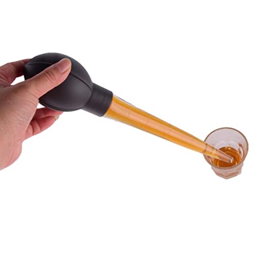 1 Pack Large Plastic Pipette Dropper with Rubber Bulb Liquid Transfer Pipette for Cooking Baking, 28ml