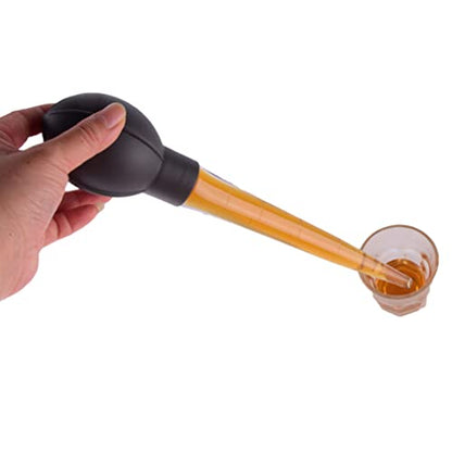 1 Pack Large Plastic Pipette Dropper with Rubber Bulb Liquid Transfer Pipette for Cooking Baking, 28ml