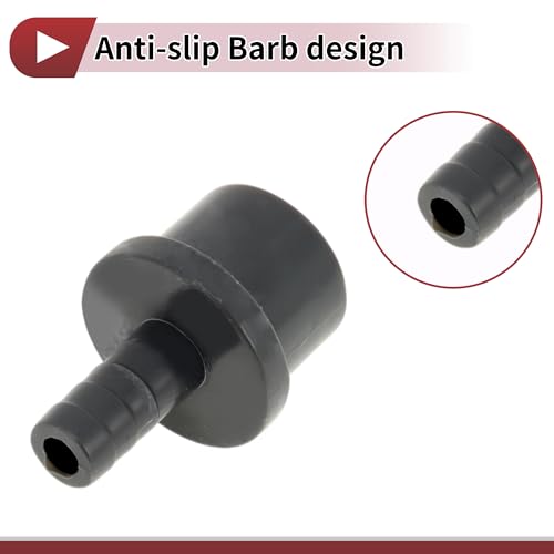 Plastic Hose Barb Fitting 1" x 3/8" Barb OD Straight Through Pipe Connector Grey 5 Pcs - color: Gray, size: 1" x 3/8" OD