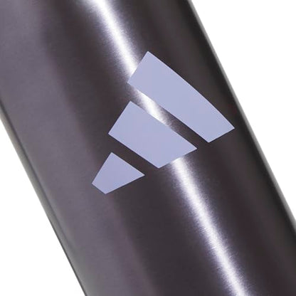 adidas Stainless Steel Metal Water Bottle 20 oz (600 mL) Straw Lid - color: Preloved Violet/Silver Violet Purple