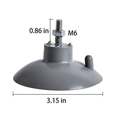 HSTECH (4 pcs) French Fry Suction Cup Feet for Industrial Commercial French Fry Cutter - color: Gray