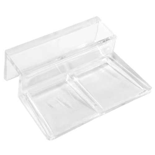 Aquarium Lid Clips, 10MM, 12 Pack | Clear Acrylic, DIY Aquarium Lid Holder, Fish Tank Support, Aquarium Glass Holder - size: 10MM