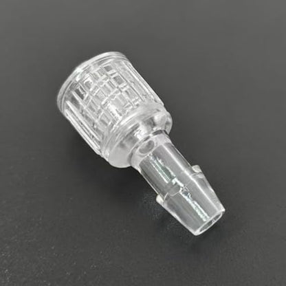 Moveable Male Luer Lock Connector × Hose Barbed Adapter for Laboratory Biochemical Analytical Instruments Food Machinery 50PC/PK (for 3/16'' Hose ID, PC) - size: for 3/16'' Hose ID, PC