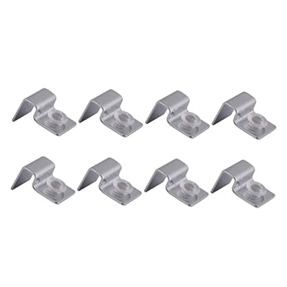 HOMSFOU Fish Tank Accessories Aquarium 8pcs Pack Stainless Steel Bracket Cover Holder Rack