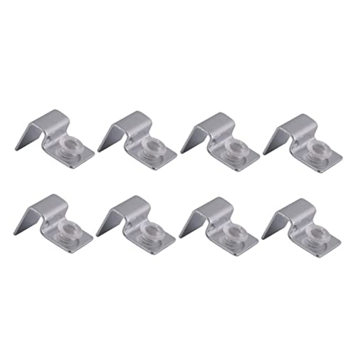HOMSFOU Fish Tank Accessories Aquarium 8pcs Pack Stainless Steel Bracket Cover Holder Rack