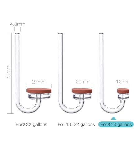 CO2 Diffuser for Aquarium Plant Mini CO2 Atomizer, U-Shaped-S - color: U-Shaped, S