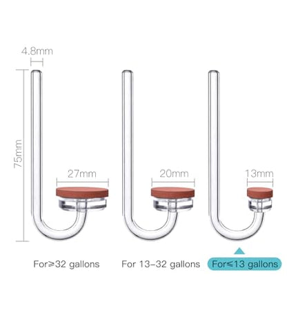 CO2 Diffuser for Aquarium Plant Mini CO2 Atomizer, U-Shaped-S - color: U-Shaped, S