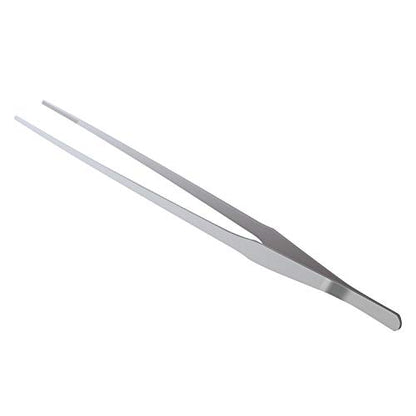 OIIKI Stainless Steel Polished Extra-Long 15 inch Tongs Tweezers, Silver | Long Tweezers with Precision Serrated Tips for Garden, Kitchen, Indoor & Outdoor - size: 15 inch Straight (1 PCS)