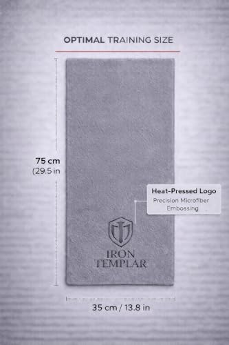 Gym Towel 3-Pack, Templar Endurance Microfiber – Quick Dry Sports Towels (Black, Red, Gray) – 29.5” x 13.8” Workout, Travel & Outdoor Performance Towels