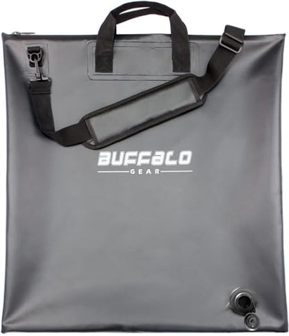 Fish Tournament Weigh in Bag for Bass Fishing, Heavy Duty Fish Bag for Caught Fish Waterproof,Leakproof,Puncture Resistant - color: Black-25×23in