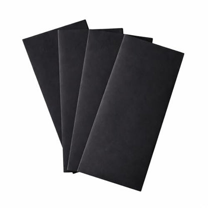 Money Envelopes – V-Flap Foil Border Luxury Gifting Money Envelopes (3" x 7") – Perfect for Weddings, Invitations, Baby Showers, Photos, Graduations, and Birthdays (Black) - color: Black