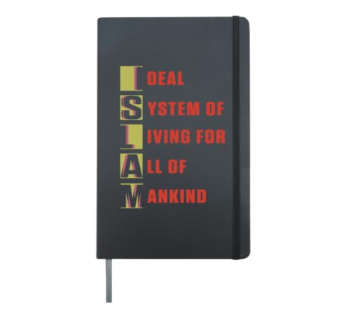 Quran Muslim Islam Mosque Religion Ramadan Allah Gift Hardcover Journal, Black