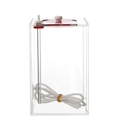 Aquarium Choice Acryli Made Liquid Storage Bucket Dosing Pump Reservoir Container (4.25 * 4.25 * 6.5 Inch;1500ml/1.5L) - size: 4.25*4.25*6.5 Inch;1500ml/1.5L（Red）