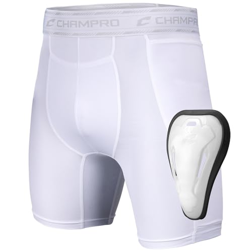 Champro Boys' Take-Out Sliding Short with Cup - size: Large