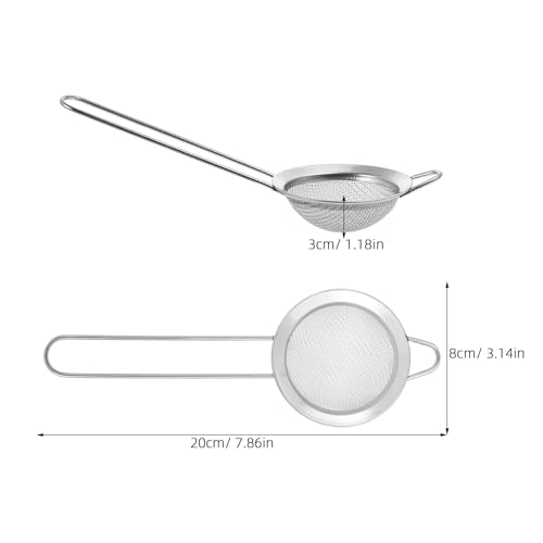 ERINGOGO 2pcs Stainless Steel Reptile Sand Mesh Shovel with Fine Filter for Sand Bedding Drainage and Waste Scooping in Terrarium Cleaning Supplies