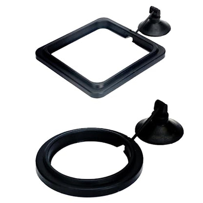 SunGrow 2 Betta Feeding Ring, Prevent Water Turbulence from Washing Food into Filter, Practical Round Floating Food, Suitable for Guppy, Goldfish and Other Small Fish