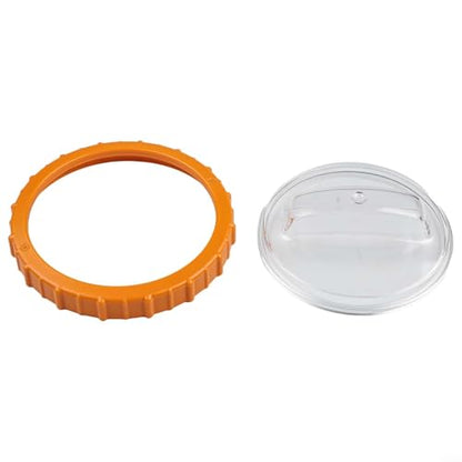 Pool Sand Filter Pump Strainer Basket Cover with Orange Retaining Nut P07018, Replacement for P07019 & P6561ASS16 Filter Lid, Compatible with 58486 58497 58499 (2023+ Models), ABS Plastic