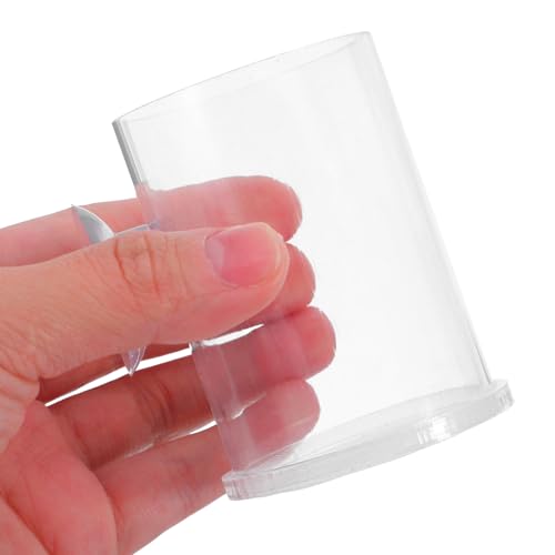 TEHAUX Fish Feeder Ring with Suction Cup Acrylic Shrimp Feeding Rack for Aquarium Tank Freshwater and Saltwater Fish Feeding Tool Vacation Feeder Station
