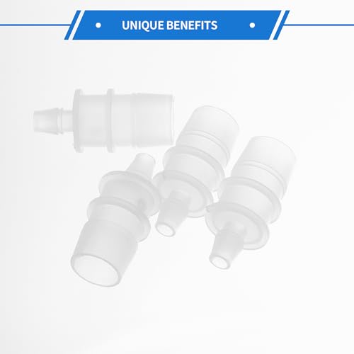 4pcs Plastic Hose Barb Fitting 3/4" to 5/16" Barbed Splicer Mender Joint Adapter Aquarium Clear - size: 3/4"-5/16"