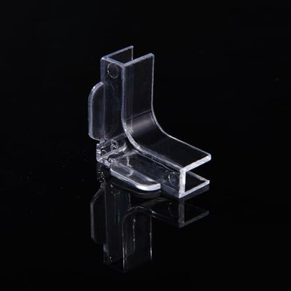 Hipanda Aquarium Hood Fish Tank Top Cover, Fit 8MM/0.3inch Glass | Terrarium lid Plastic Grid with 4-Piece Set Corner Protectors. Prevents Jumping - size: Fit 8MM/0.3inch Glass Black