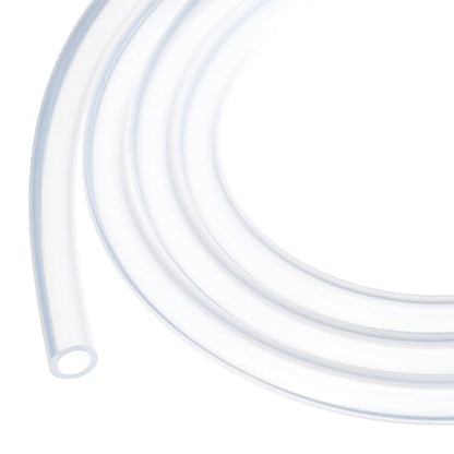 3.3ft 1/4" ID x 3/8" OD Silicone Tubing Clear Industrial Plastic Tubing Pure Silicone Hoses for Pump Siphoning Draining Irrigation Brewing - color: Clear, size: 1/4" x 3/8"