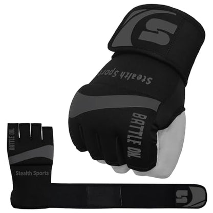 Boxing Inner Gloves Neoprene Wrist Support Padded Gel Wraps Hand Protection Boxing Bag Hand Wraps for Punching MMA Martial Arts Muay Thai Speed Bag Training – Under Mitts - size: X-Large