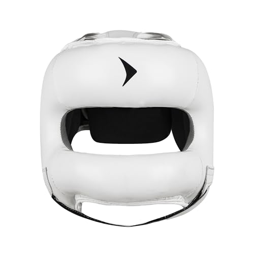 Vali Nista Face Saver Nose Bar Headgear for Boxing & MMA Training - color: White, size: Large-X-Large