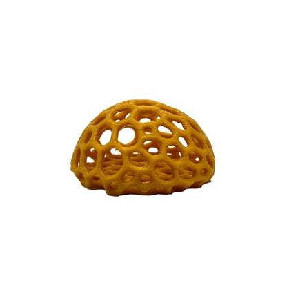 Shrimp Dome Hide, Aquarium Cave for Cherry Shrimp, Gold | Dome-shaped aquarium hide creates a sheltered cave and hiding spot for cherry, dwarf and baby shrimp in freshwater tanks - color: Honey Gold