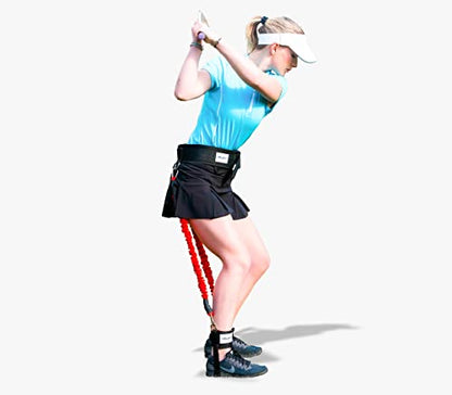 VPX Golf Swing Launch Training Aid, Increases Driver & Iron Distance, Ball Flight, Spin, Improves Alignment, Putting, Timer, Club Sequencing, For Men, Women, Kids, Range, Indoor, Outdoor, On Nets, Mat - size: Waist LRG (32"-56"), style: Height MED (5'3" t