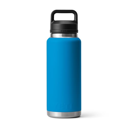 YETI Rambler 36 oz Bottle, Vacuum Insulated, Leakproof, Stainless Steel with Chug Cap - color: Big Wave Blue