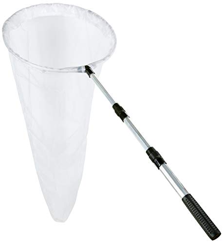 Insect and Butterfly Net with 12" Ring, 24" Net Depth, Handle Extends to 36 Inches - size: 16" Ring, 36" Handle