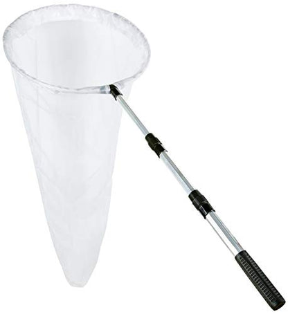 Insect and Butterfly Net with 12" Ring, 24" Net Depth, Handle Extends to 36 Inches - size: 16" Ring, 36" Handle