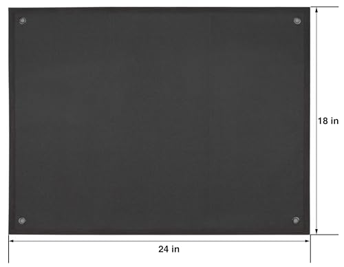 Tactical Patch Display Panel Holder Board for Military Army Combat Morale Uniform Hook and Loop Emblems, 18 Inches x 24 Inches (Small), No Patches Included - color: Black, Small