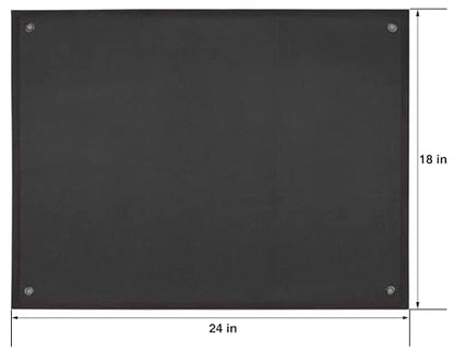 Tactical Patch Display Panel Holder Board for Military Army Combat Morale Uniform Hook and Loop Emblems, 18 Inches x 24 Inches (Small), No Patches Included - color: Black, Small