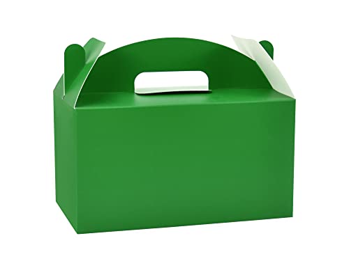 HUAPRINT Treat Gift Boxes, 30 Pack, Green, 9.45x5x5 IN - color: Green