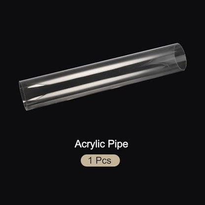 18" Clear Plastic Rigid Pipe 76mm ID x 80mm OD (3" ID x 3.125" OD) Acrylic Round Tubing, [for Plumbing, Hydraulics, Aquarium] - size: 3" x 3.125"