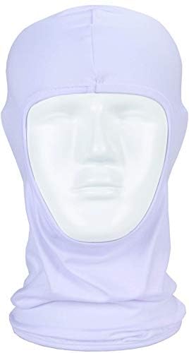Balaclava Sun/uv face mask UPF 50+ ski mask Neck Gaiter face Scarf Outdoor Sports 3pack - color: Whitex3