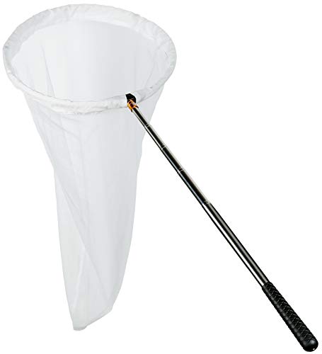 RESTCLOUD Insect and Butterfly Net with 12" Ring, 24" Net Depth, Handle Extends to 59 Inches - size: 16" Ring, 59" Handle
